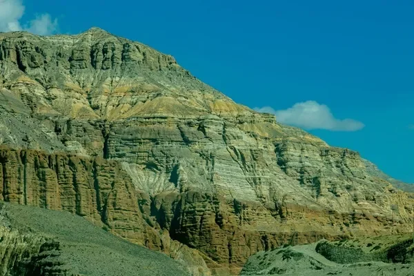 Mustang badland cliff